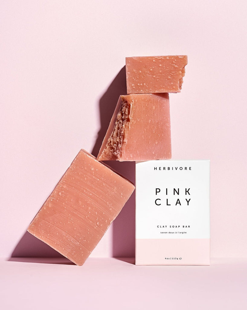 Herbivore-Pink Clay Cleansing Bar-