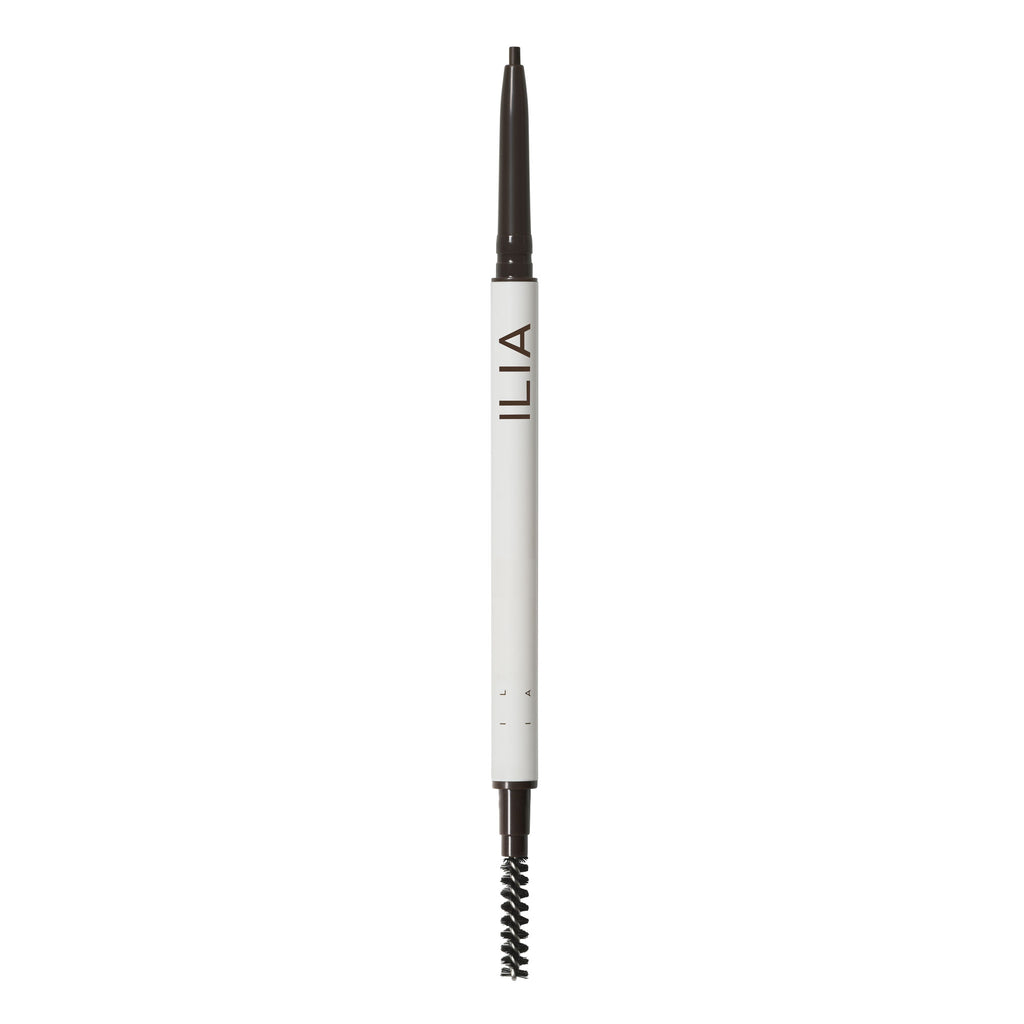 In Full Micro-Tip Brow Pencil - Makeup - ILIA - ILIA_2023_IN_FULL_BROW_PENCIL_OPEN_SOFT-BLACK - The Detox Market | Soft Black