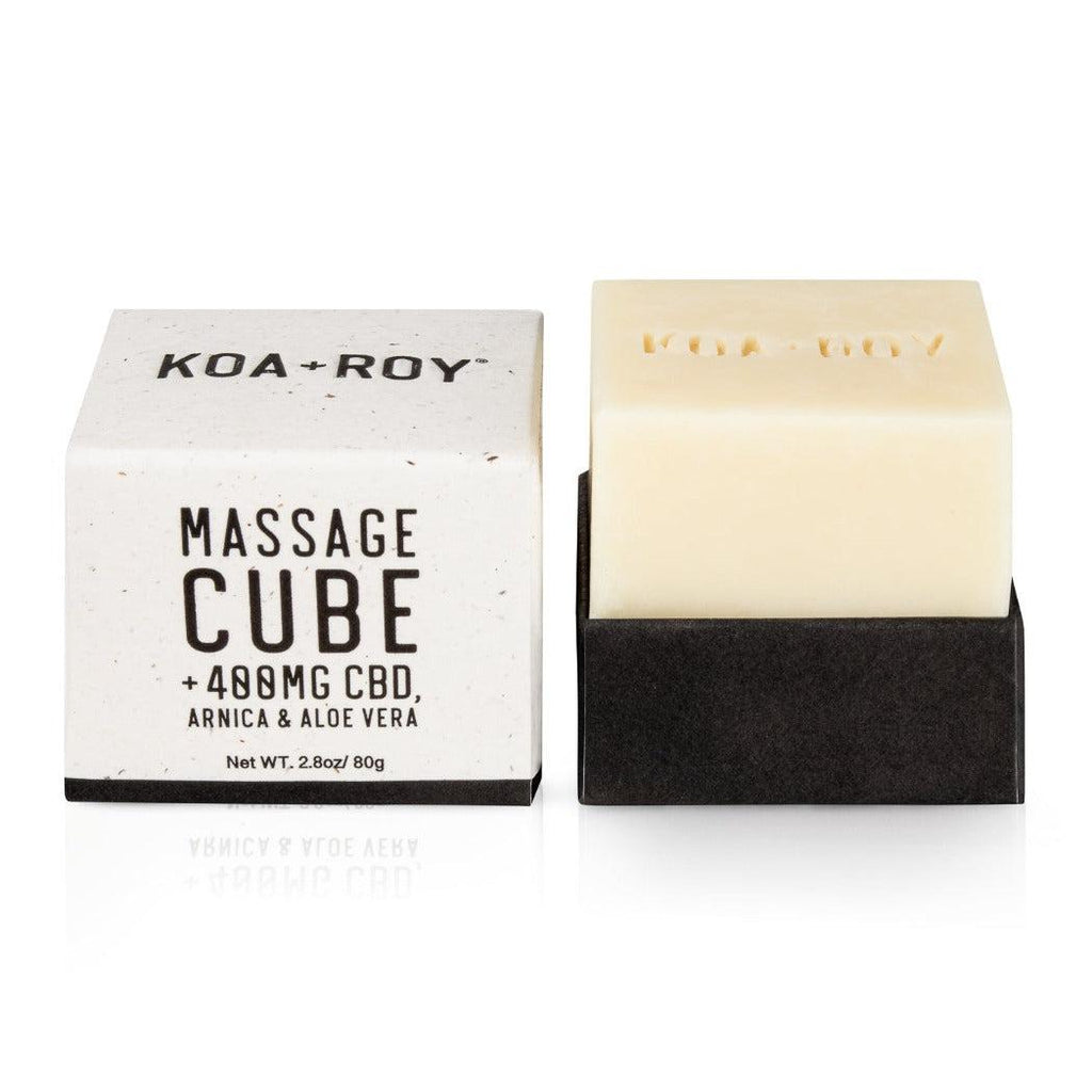 KOA+ROY-Massage Cube + 400mg CBD, Arnica & Aloe Vera-