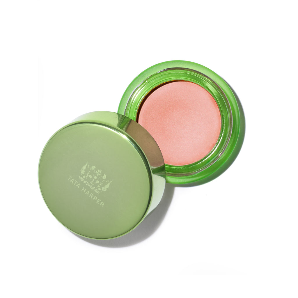 Cream Blush - Makeup - Tata Harper - Lovely-Cream-Blush-PDP-2022 - The Detox Market | Lovely - dusty pink with a satin shimmer finish