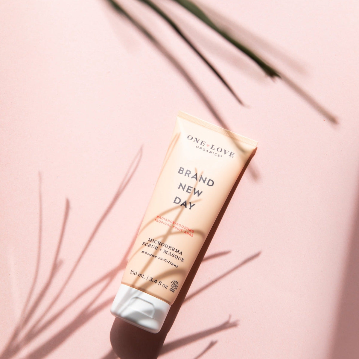 One Love Organics-Brand New Day Microderma Scrub + Masque, 3.4oz-