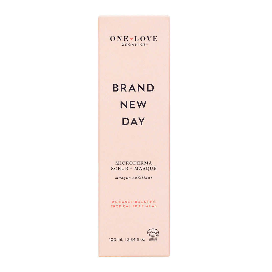 One Love Organics-Brand New Day Microderma Scrub + Masque, 3.4oz-