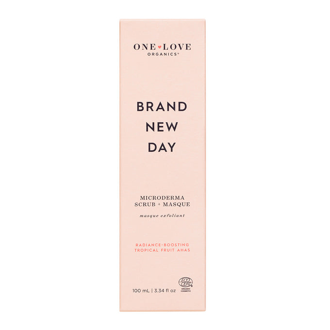 One Love Organics-Brand New Day Microderma Scrub + Masque, 3.4oz-