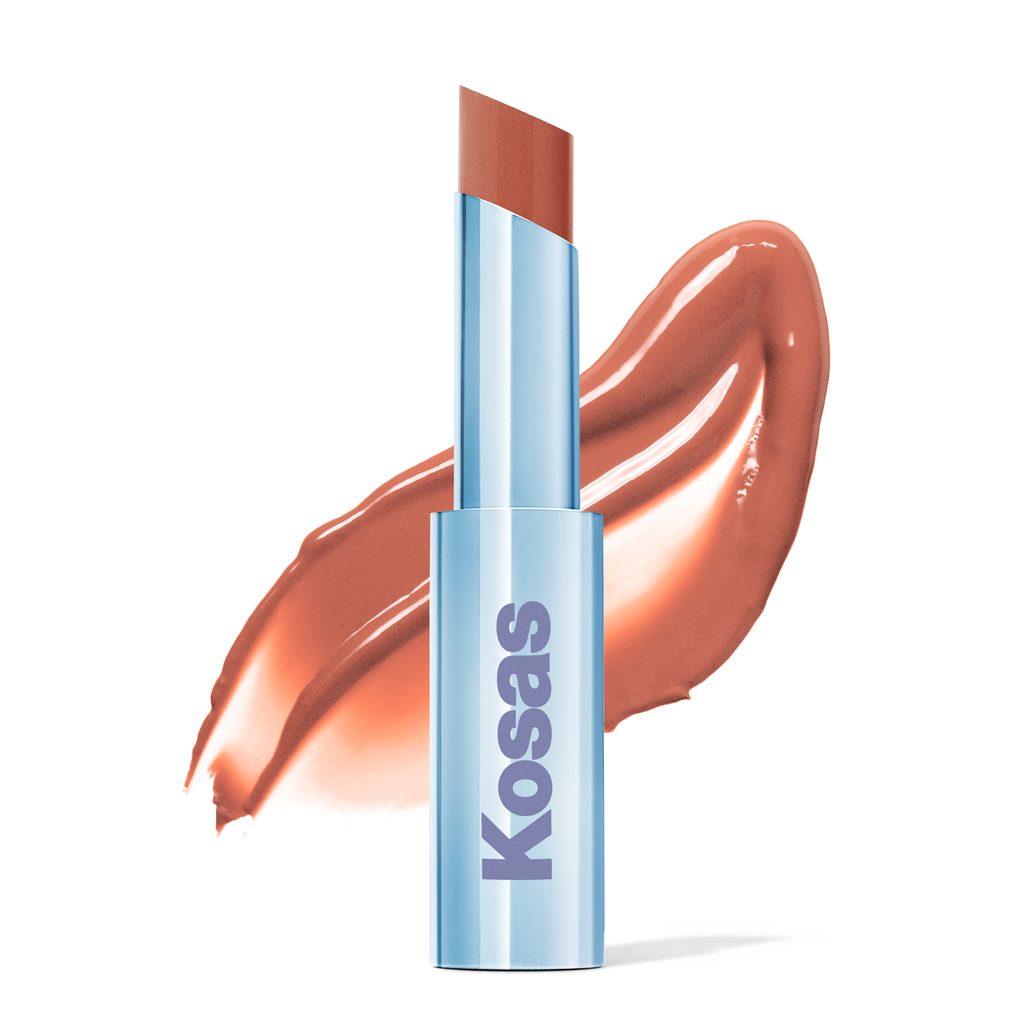 Kosas-Wet Stick Moisture Lip Shine-Papaya Treat - warm peachy beige-