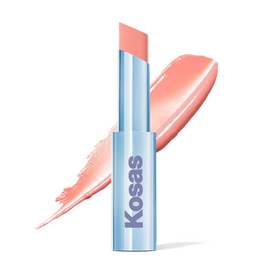 Kosas-Wet Stick Moisture Lip Shine-Skinny Dip - cool baby pink-