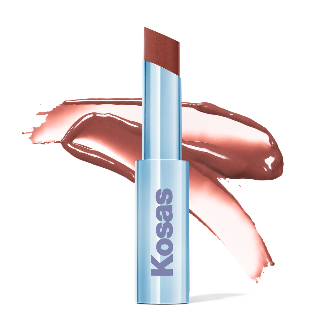 Kosas-Wet Stick Moisture Lip Shine-Tropic Bliss - cool rosy mauve-