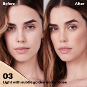 Revealer Super Creamy + Brightening Concealer and Daytime Eye Cream - Makeup - Kosas - RevealerConcealer_PDP_2023_BA_03 - The Detox Market | 03 - Light with Subtle Golden Undertones