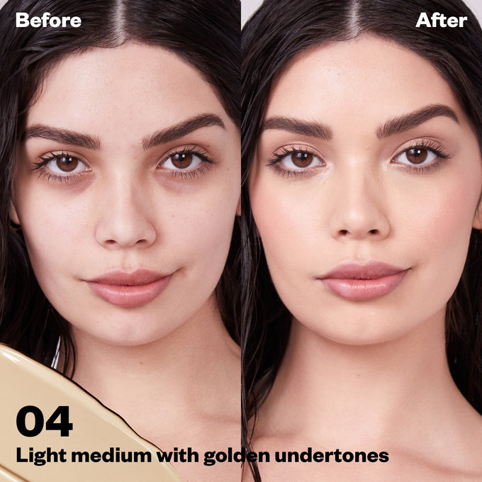 Revealer Super Creamy + Brightening Concealer and Daytime Eye Cream - Makeup - Kosas - RevealerConcealer_PDP_2023_BA_04 - The Detox Market | 04 - Light Medium with Golden Undertones