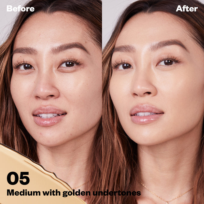 Revealer Super Creamy + Brightening Concealer and Daytime Eye Cream - Makeup - Kosas - RevealerConcealer_PDP_2023_BA_05 - The Detox Market | 05 - Medium with Golden Undertones