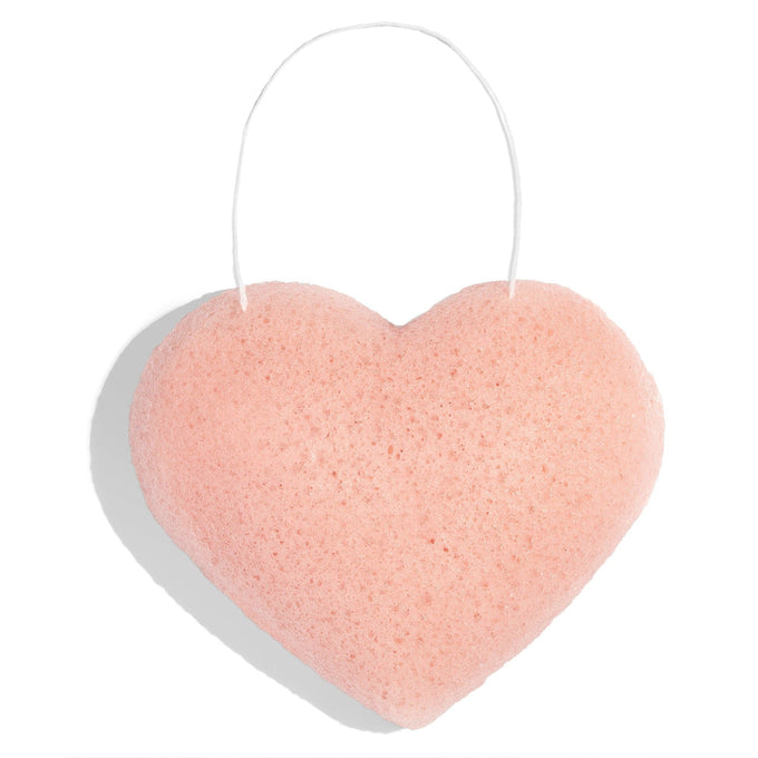 One Love Organics-Organic Cleansing Sponge-French Pink Clay Heart-
