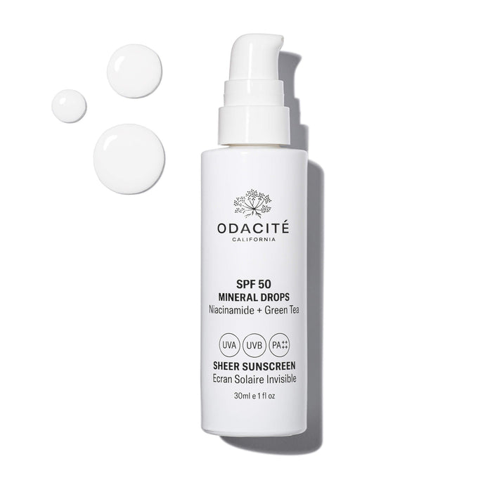 Odacite-SPF 50 Sheer Sunscreen Mineral Drops-Skincare-SPF50_Texture-The Detox Market | 