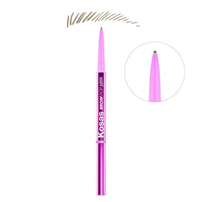 Brow Pop Nano Ultra-Fine Detailing Pencil - Makeup - Kosas - TaupeVessel2 - The Detox Market | Taupe