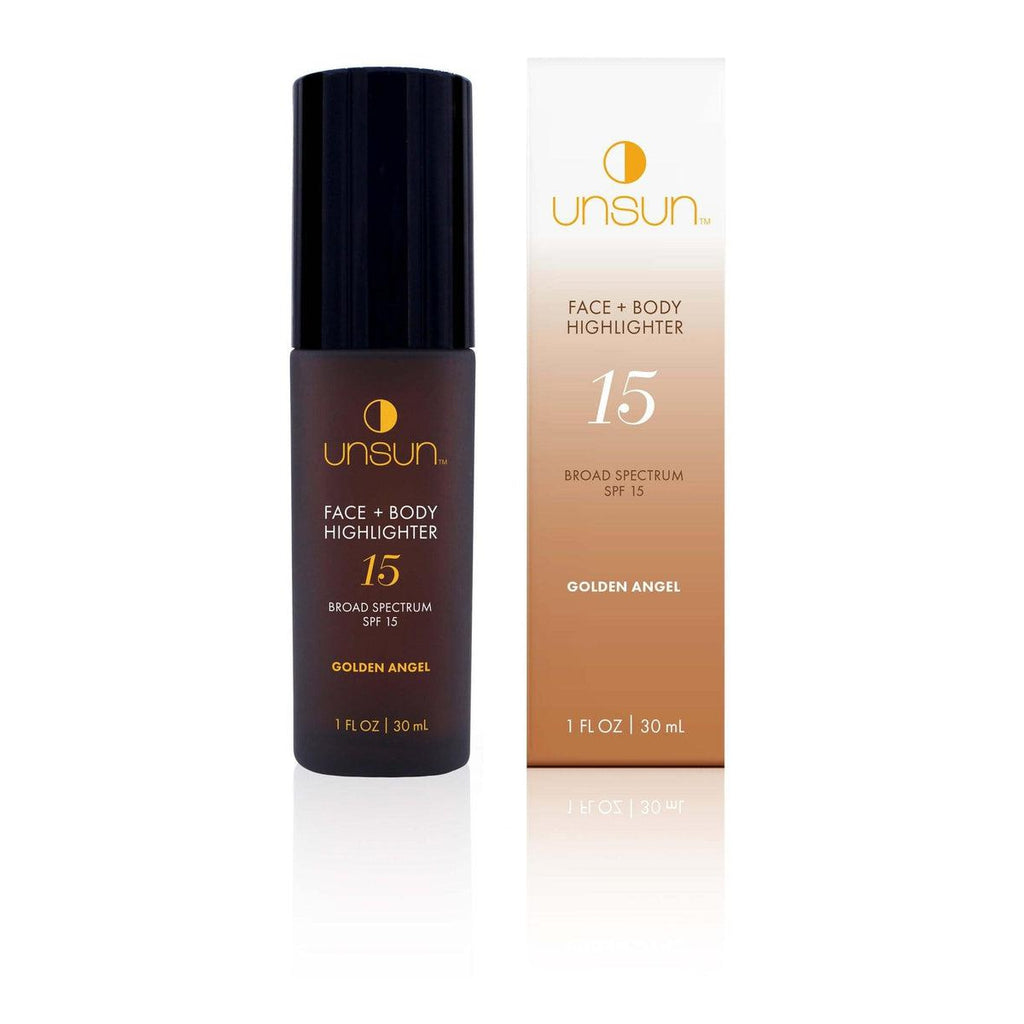 Unsun Cosmetics-Golden Angel Face and Body Highlighter SPF 15-