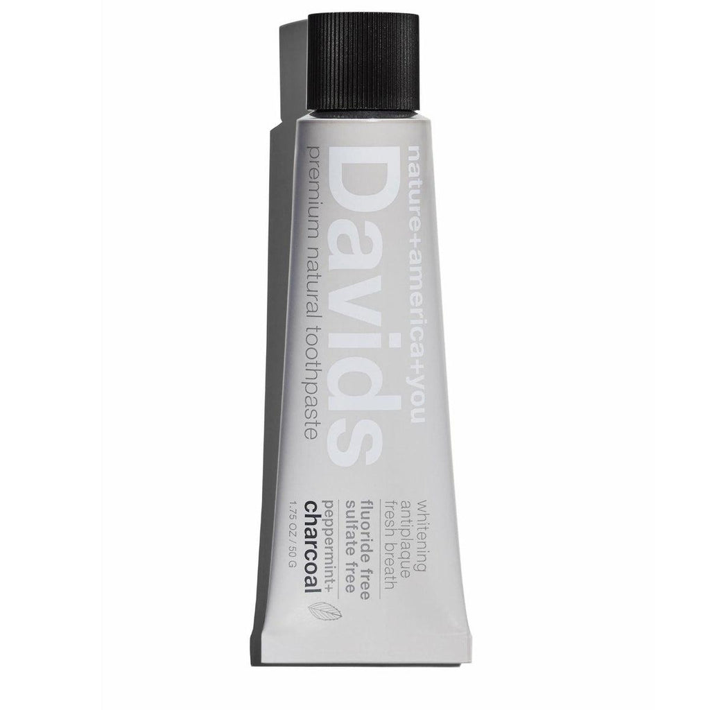 Davids-Peppermint+Charcoal Premium Natural Toothpaste-Travel-