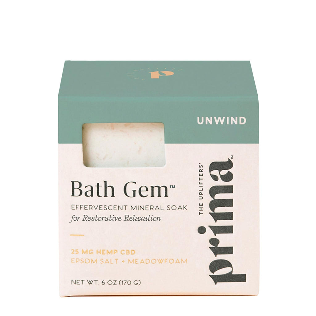 Prima-Bath Gem 25mg CBD Bath Soak for Relaxation & Recovery-