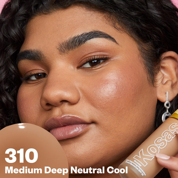 Revealer Skin Improving Foundation SPF 25 - Makeup - Kosas - s2512200-av-03 - The Detox Market | Medium Deep Neutral Cool 310